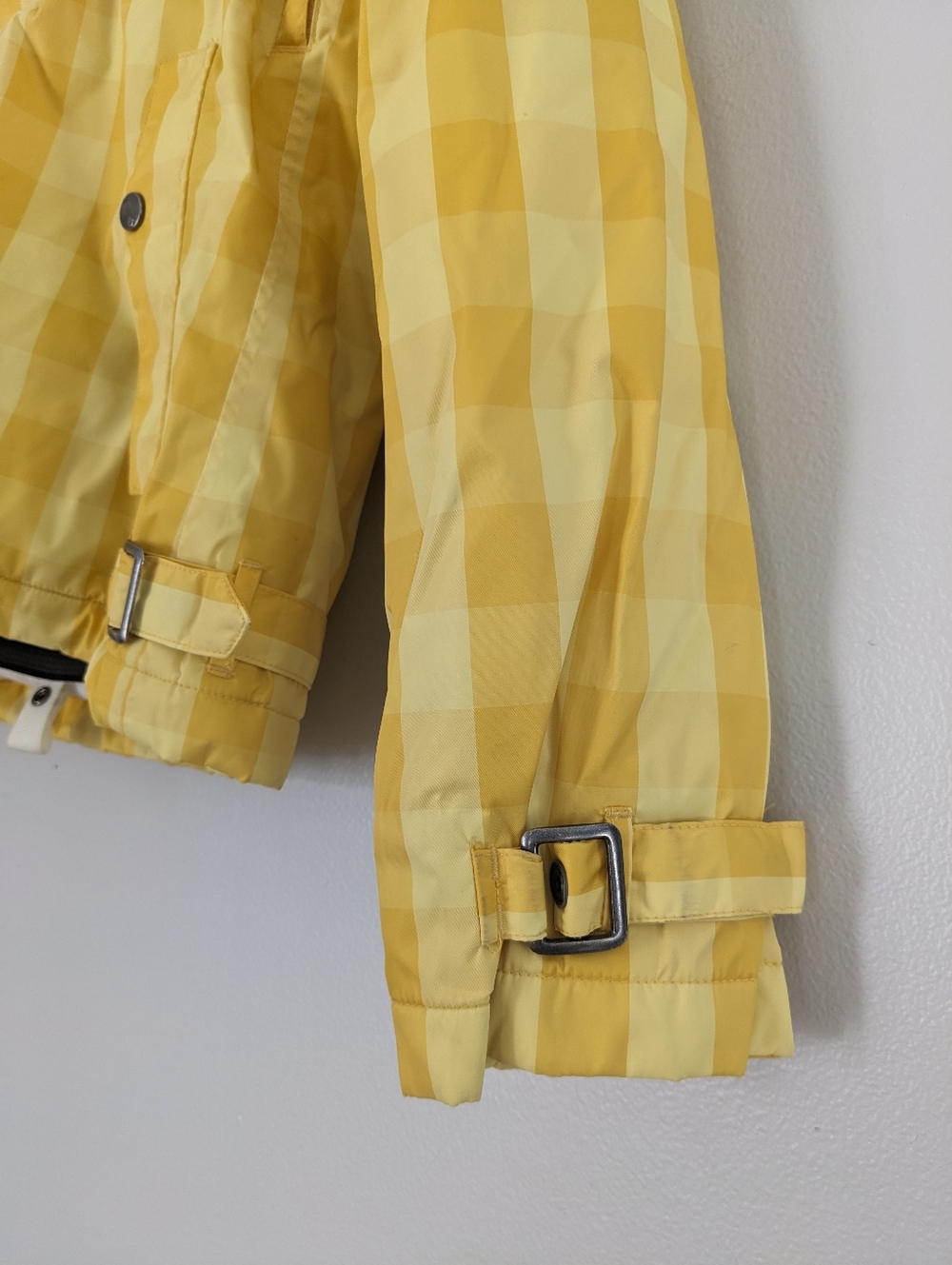 Burton Ski Jacket Youth Girl Size Small Yellow Hooded EUC Snowboard - Picture 4 of 16